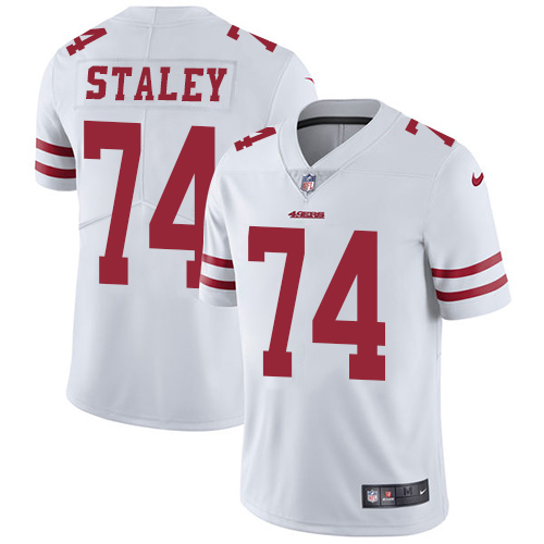 San Francisco 49ers Limited White Men Joe Staley Road NFL Jersey #74 Vapor Untouchable